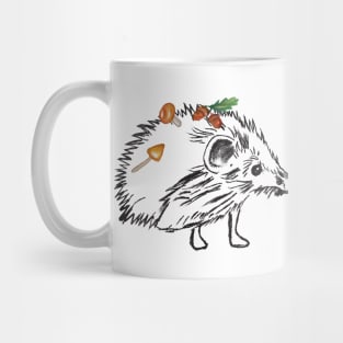 Cute Hedgehogs Drawing Mug